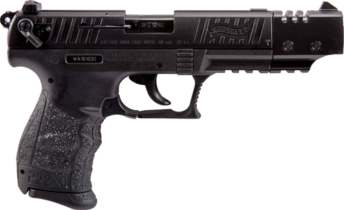 WALTHER P22 CA TARGET 22LR 5" - 10-SHOT BLACK POLYMER THREADED - Image 2