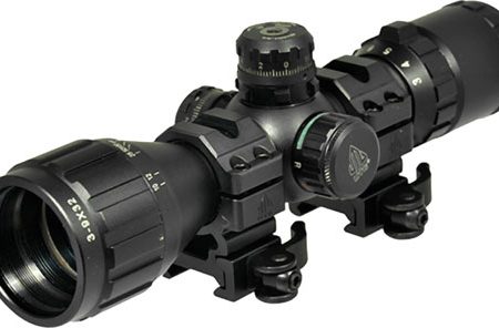 UTG BUGBUSTER 3-9X32 1" RGB - MIL-DOT W/QD RINGS BLACK