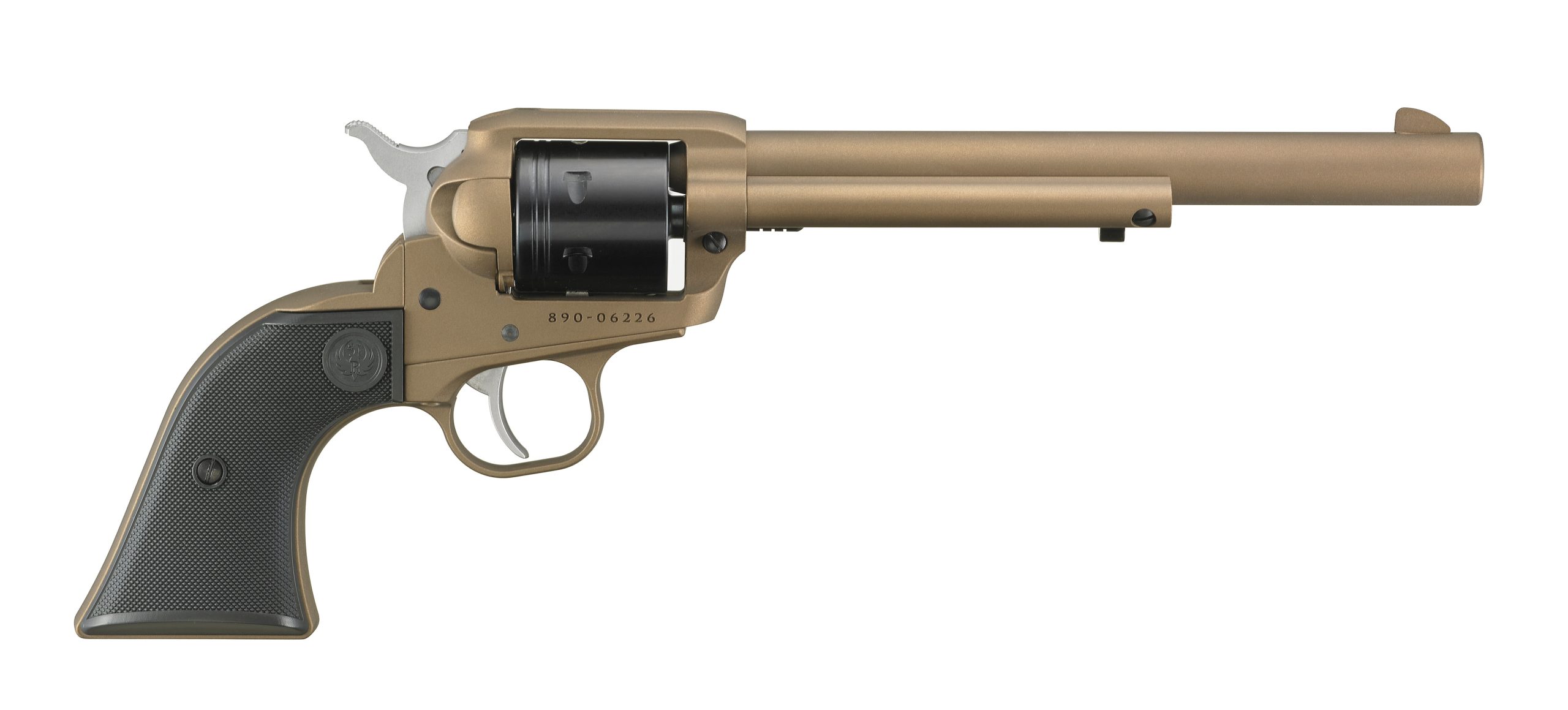 RUGER WRANGLER 22LR BRNZ/SY 7.5" 6SH